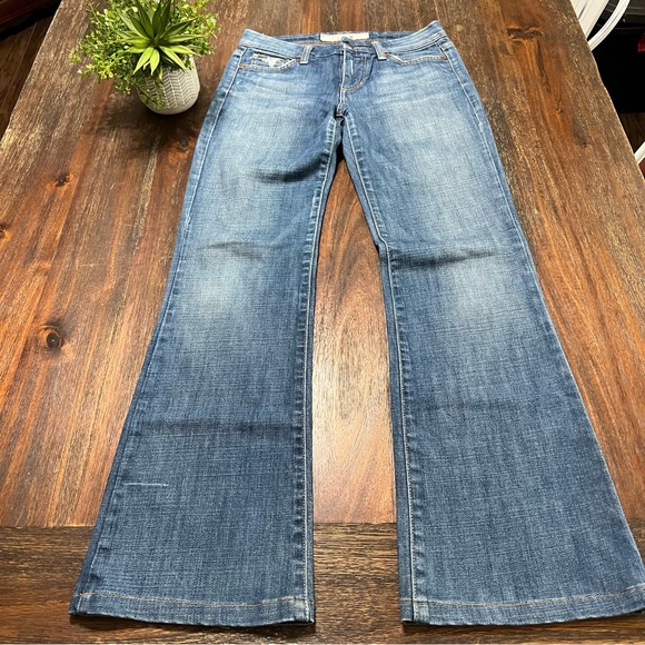 Joe’s jeans Flare Y2K 2000’s blue distressed denim bootcut mid rise flare 25 - Picture 2 of 14